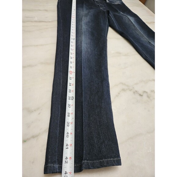 Blue Pearl Dark Wash Embellished Woman Jeans Size 24 - Picture 6 of 8